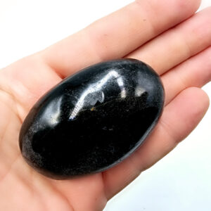 Hello Indigo Halo Online Store Black Tourmaline Palm Stone I 126g