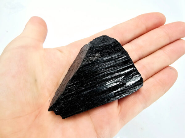 Black Tourmaline Rough Chunk (130g)