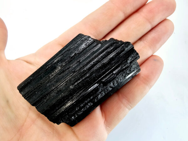 Black Tourmaline Rough Chunk (144g)