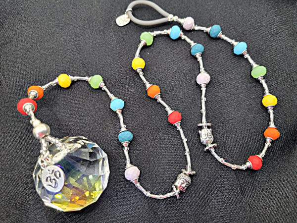 Frosted Chakra Sun Catcher