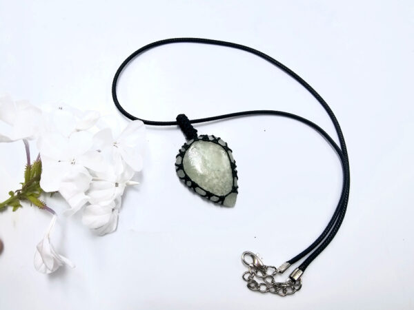 Green Aventurine Braided Necklace - Image 2