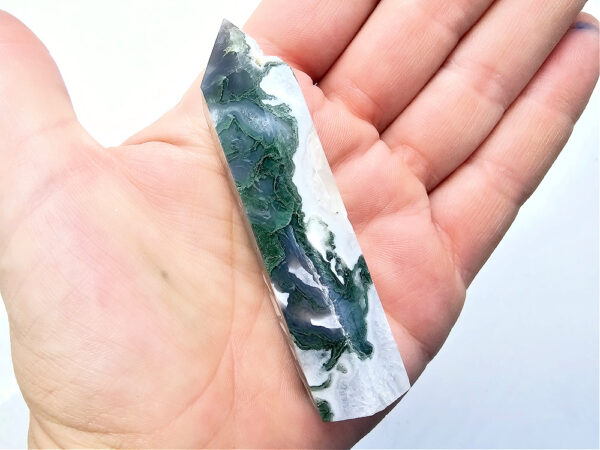 Moss Agate Polished Point D (49g) - Image 2