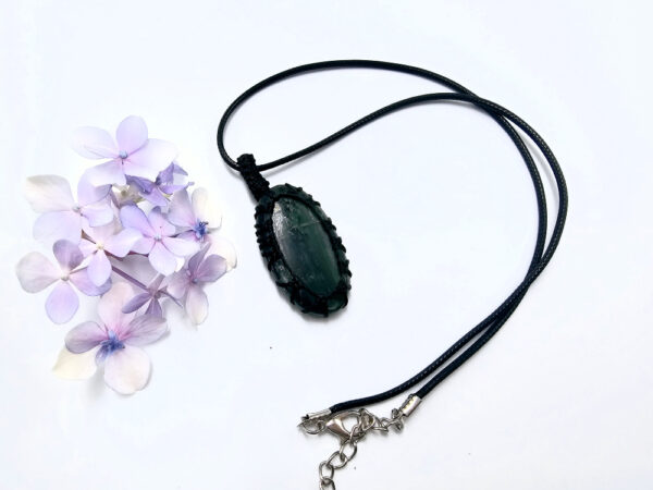 Nephrite Jade Braided Necklace - Image 2