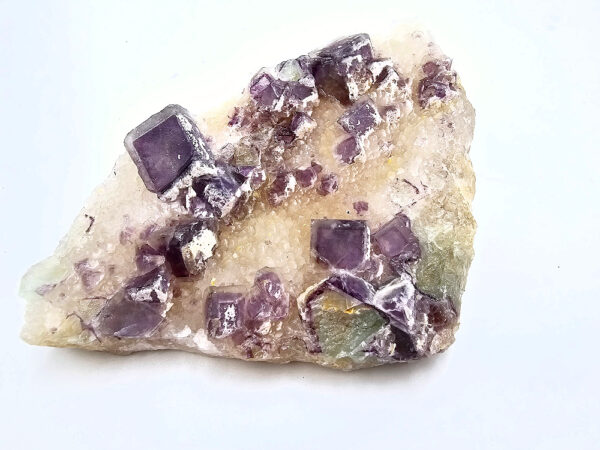 Purple Cap Cubic Fluorite Specimen C (294g)