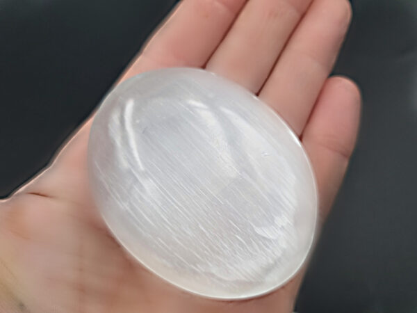 Selenite Palm Stone - Image 2