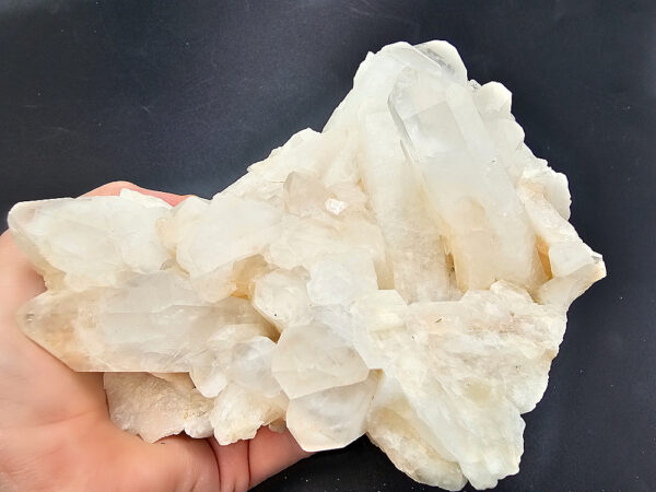 Snow Quartz Crystal Cluster B (1.196Kg)