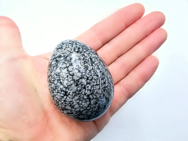 Snowflake Obsidian Egg A (150g)