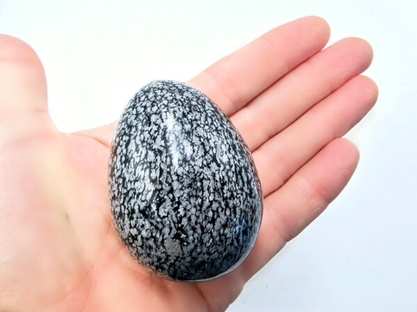 Snowflake Obsidian Egg B (150g)