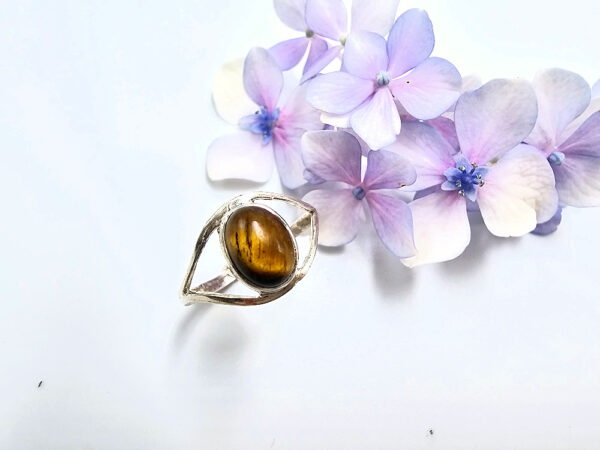 Tigers Eye Ring (925 Silver)