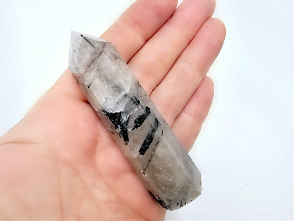 Tourmilated Quartz Point C (68g) - Image 2