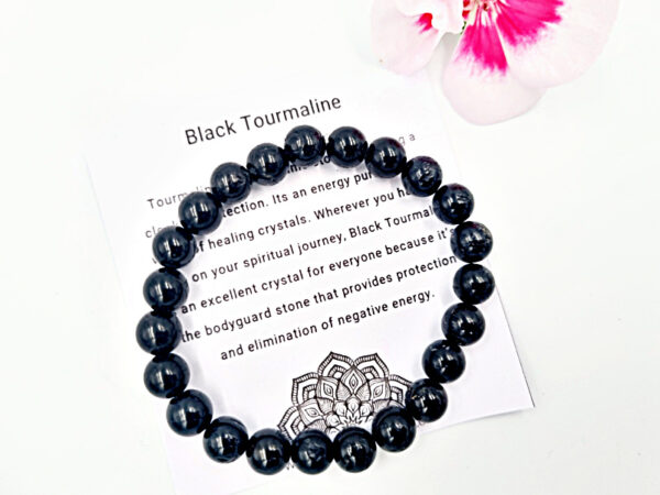 Black Tourmaline Bangle (8mm)