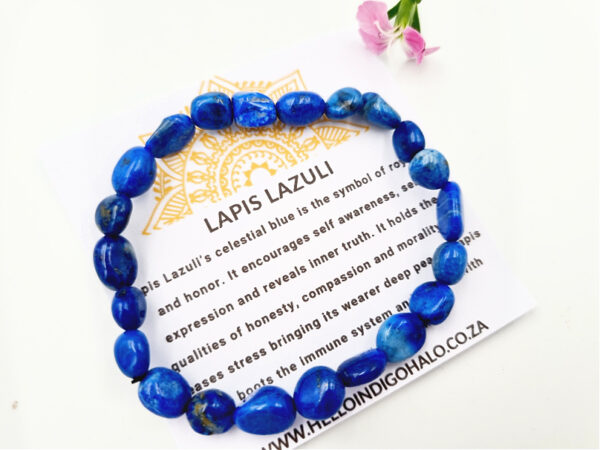 Lapis Lazuli Gemstone Nugget Bangle