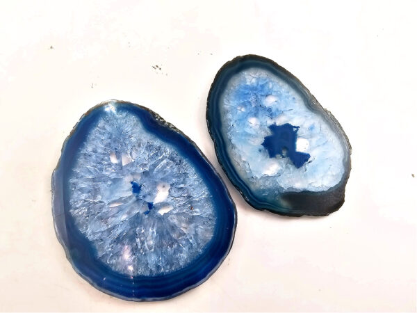 Small Agate Geode Slice (Blue)