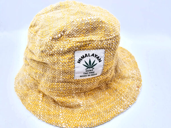 Hemp Bucket Hat - Yellow