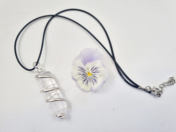 Clear Quartz Spiral pendant - Image 2