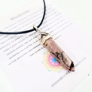 NEW 925 silver rhodonite