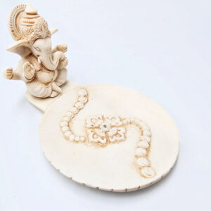 NEW Ganesh Round Incense Holder