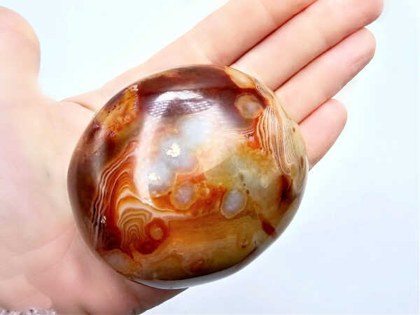 sardonyx palm stone orange hughes
