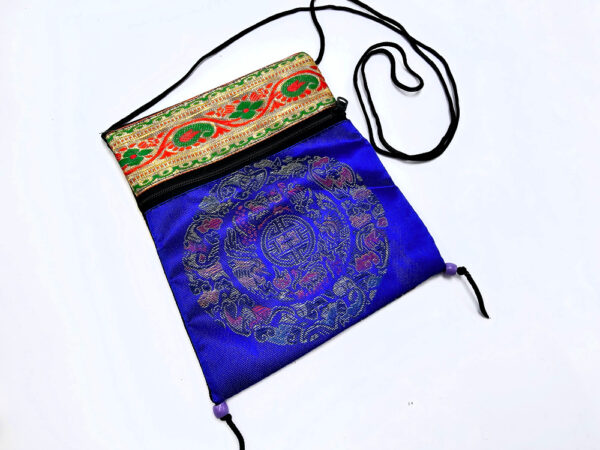 Tibetan blue mandala bag