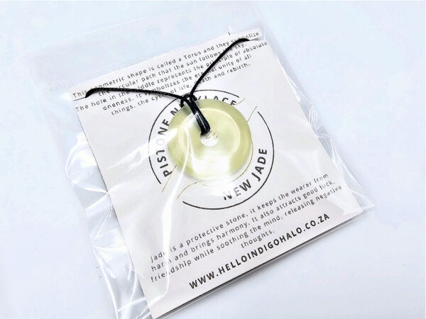 New Jade Pi Stone Donut 35mm