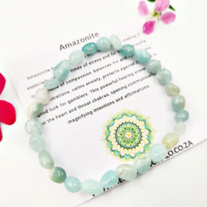 Amazonite Gemstone Nugget Bangle