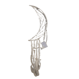 Crescent Moon Dream Catcher White (35cm)