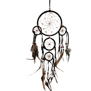 Dream Catcher Three Tier Black (40cm)