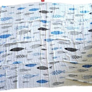 Blue Fish Sarong