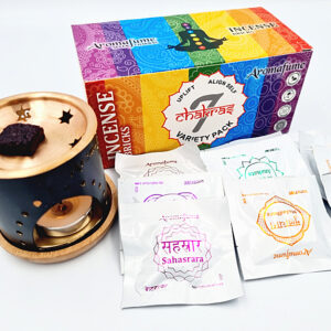 Aromafume Incense Brick Burners 7 Chakra Gift Set