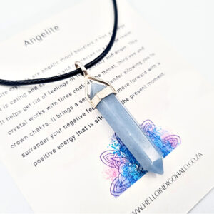 Angelite Crystal Necklace (925 Silver)