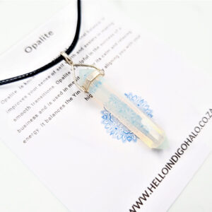 Opalite Crystal Necklace (925 Silver)