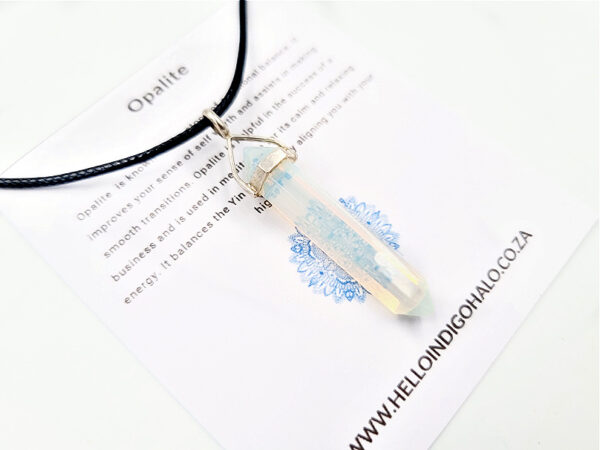 Opalite Crystal Necklace (925 Silver)