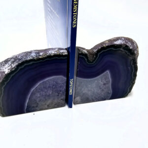 Agate Geode Book Ends  (Purple) A