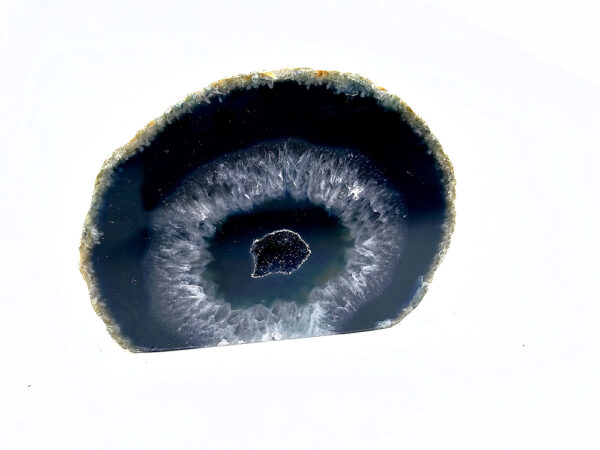 Blue agate geode