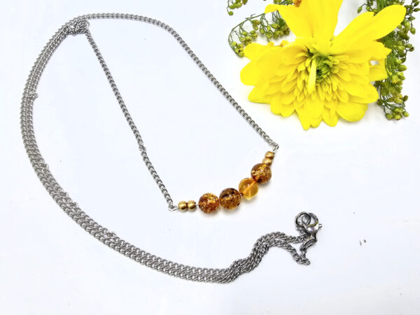 Amber Bead Necklace - Image 2