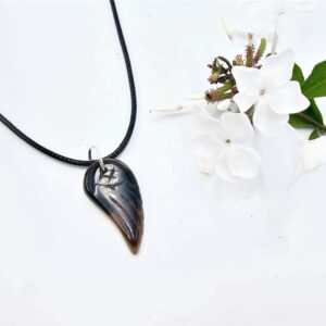 Angel Wing Necklace Agate