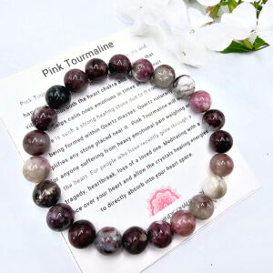 Pink Tourmaline Rubbelite Bangle (8mm)