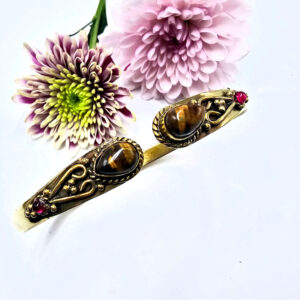 Tigers Eye Bangle (Brass)