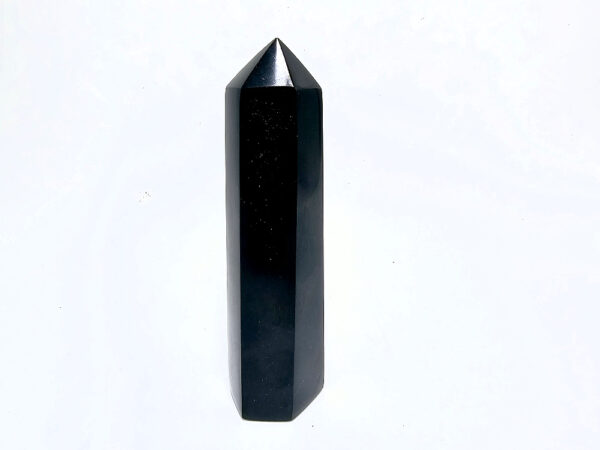 Black Basalt Polished Point A (328g) - Image 2