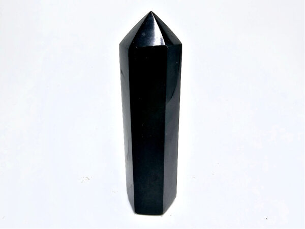 Black Basalt Polished Point D (446g) - Image 2
