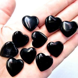 Black Obsidian Heart (2cm)
