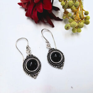 Black Onyx Earrings New Age
