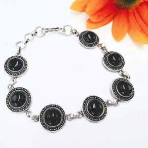 Black Onyx Gem Bracelet Links
