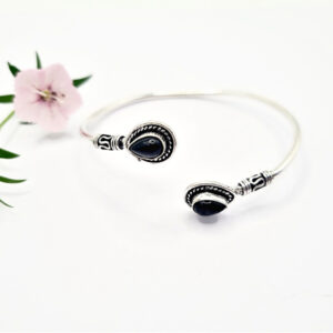 Ethnic BOHO Double Black Onyx Bracelet