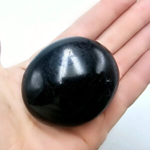 Black Tourmaline Palm Stone E (184g)