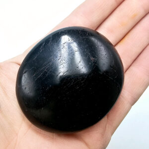 Black Tourmaline Palm Stone C (154g)