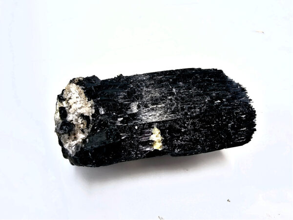 Black Tourmaline Rough N (108g) Hyalite Inclusions - Image 2