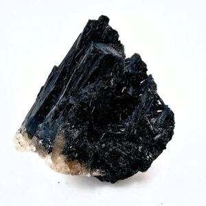 Black Tourmaline Rough with Smoky Quartz
