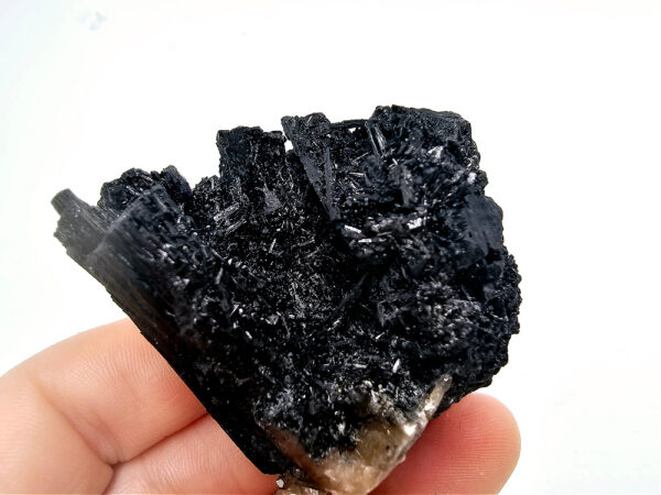 Black Tourmaline Rough Q (72g) Smoky Quartz - Image 3