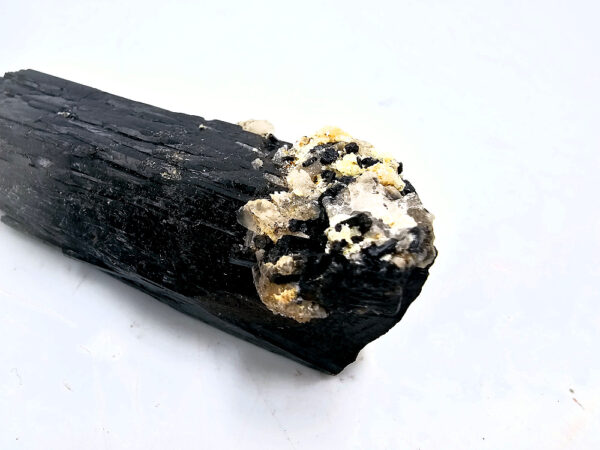 Black Tourmaline Rough R (106g) Muscovite Inclusions - Image 2
